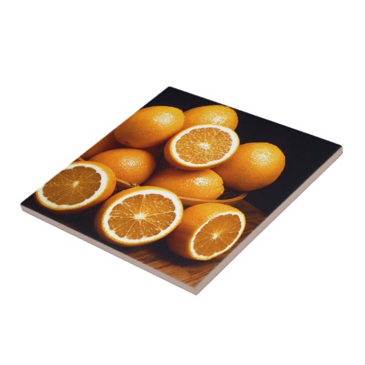 Orangen Fliese (Seite)