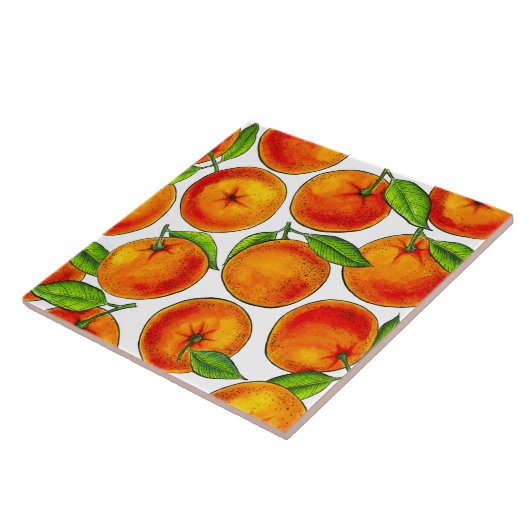 Orangen Fliese (Seite)