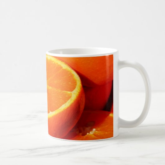 Orangen-Fotografie Kaffeetasse (Rechts)