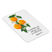 Orangen Frucht Genesis 12:2 Magnet (Rechte Seite)