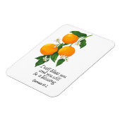 Orangen Frucht Genesis 12:2 Magnet (Linke Seite)