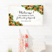Orangen Früchte auf Trellis | Hochzeit Banner (Insitu)