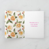 Orangen Früchte Weihnachten Karte (Innenseite)