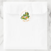 Orangen-Fruchtmarmelade Runder Aufkleber (Tasche)
