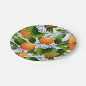 Orangen FruchtZitrusfrüchte Cocktail Party Pappteller (Schrägansicht)