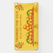 Orangen für den Verkauf von Orangenhain Banner (Vertikal)