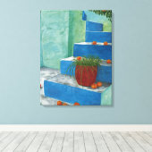 Orangen für griechische Wasserfarben Leinwanddruck (Insitu (Holzboden))