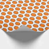 Orangen Geschenkpapier (Ecke)