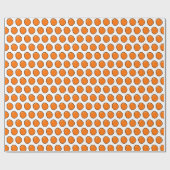 Orangen Geschenkpapier (Flach)