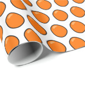 Orangen Geschenkpapier (Rolleneckpunkt)