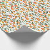 Orangen Geschenkpapier (Ecke)