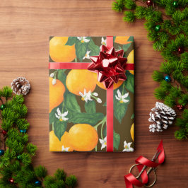 Orangen Geschenkpapier