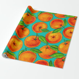Orangen Geschenkpapier