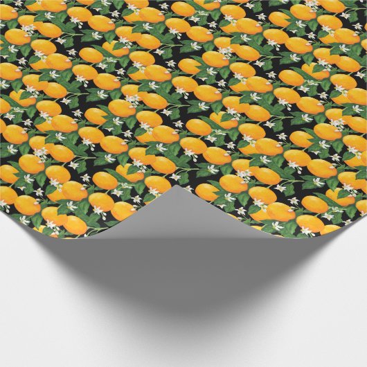 Orangen Geschenkpapier (Ecke)