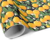 Orangen Geschenkpapier (Rolleneckpunkt)