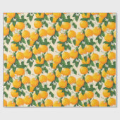 Orangen Geschenkpapier (Flach)