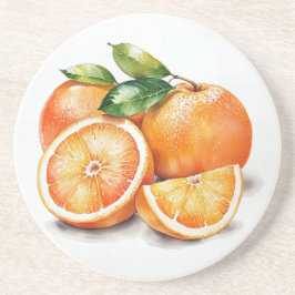 Orangen, geschnitten und ganz getränkeuntersetzer