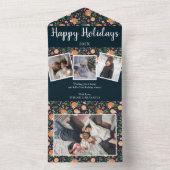 Orangen, getrocknet 4 Fotos zu Weihnachten All In One Einladung (Innen Boden)