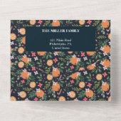 Orangen, getrocknet 4 Fotos zu Weihnachten All In One Einladung (Rückseite)