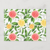 Orangen & Grapefruits wie alt war die Elternkarte Einladungspostkarte (Rückseite)