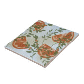 Orangen Greenery Fliese (Seite)