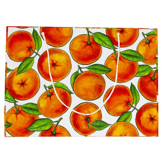 Orangen Große Geschenktüte (Rückseite)