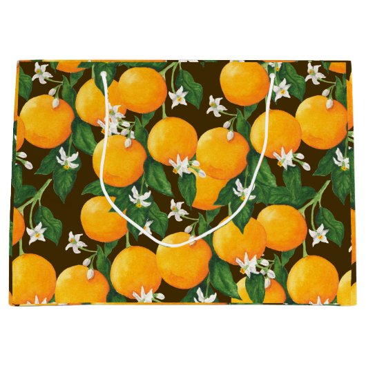Orangen Große Geschenktüte (Vorderseite)