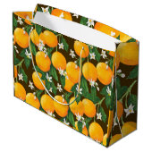 Orangen Große Geschenktüte (Rückseite Schrägansicht)