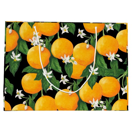 Orangen Große Geschenktüte (Rückseite)