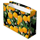Orangen Große Geschenktüte (Rückseite Schrägansicht)