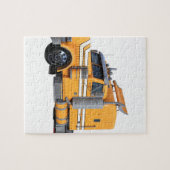 Orangen-halb Sattelzug Puzzle (Horizontal)