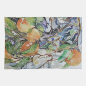 Orangen im Baum. Geschirrtuch (Horizontal)