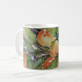 Orangen im Baum. Kaffeetasse (Vorderseite Links)