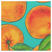 Orangen in blau stoff (Nahaufnahme)