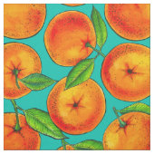 Orangen in blau stoff (Muster)