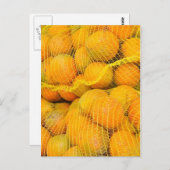 Orangen in Netztaschen Postkarte (Vorne/Hinten)