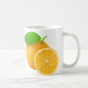 Orangen Kaffeetasse