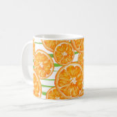 Orangen Kaffeetasse (Vorderseite Links)