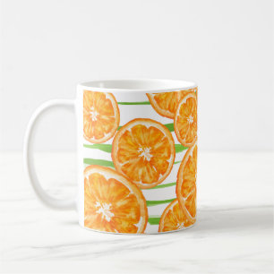 Orangen Kaffeetasse