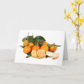 Orangen Karte (Gelbe Blume)