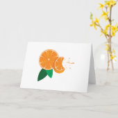 Orangen Karte (Gelbe Blume)