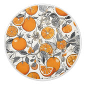 Orangen Keramikknauf (Vorderseite)