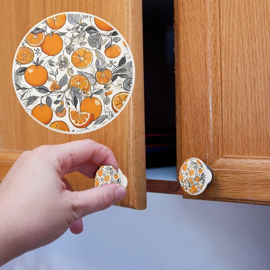 Orangen Keramikknauf