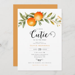 Orangen Kleine Süsse Kinderdusche Einladung