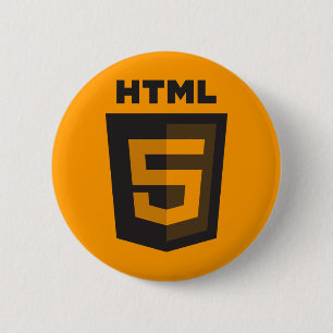 Orangen-Knopf HTML 5 Button