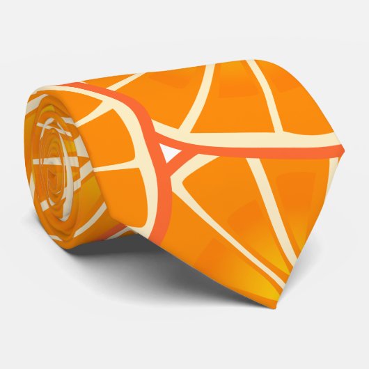 Orangen Krawatte (Gerollt)