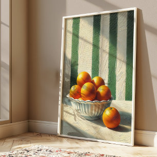 Orangen Küche Obst Sommer Trendy Wall Poster