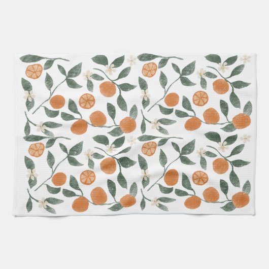 Orangen Küchentuch (Horizontal)