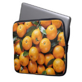 Orangen Laptopschutzhülle (Vorderseite Links)
