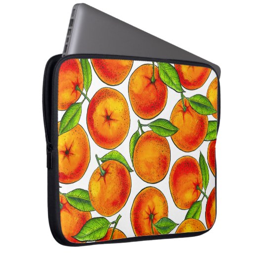 Orangen Laptopschutzhülle (Vorne Rechts)